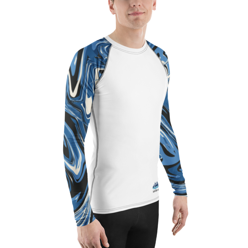 Show Up, Sit Down, Deploy Snacks Rash Guard